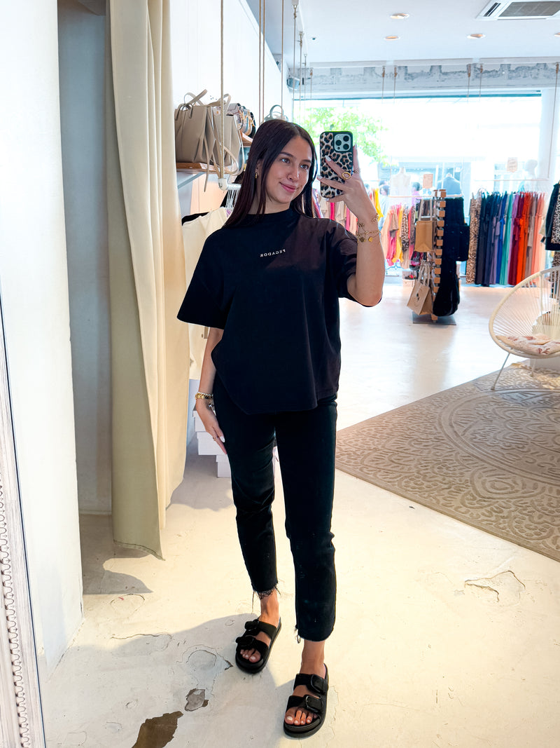 Tapo Heavy Oversized Tee Washed Black