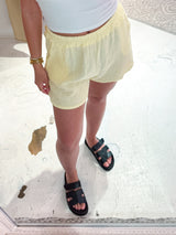 Waffle Short Gelb