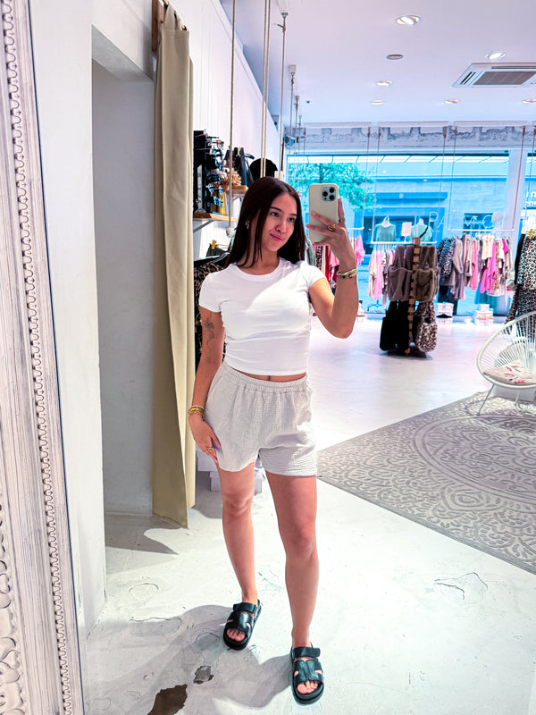 Waffle Short Beige