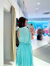 Plissee Kleid Mint