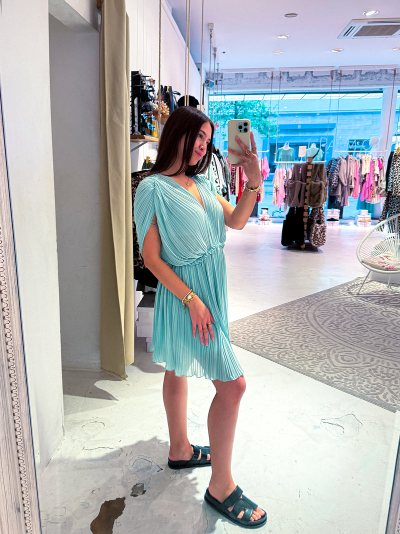 Plissee Kleid Mint