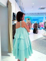 Waffle Kleid Mint