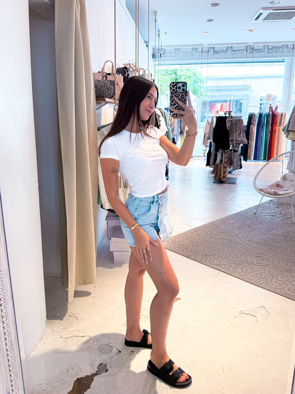 Jeans Hosenrock Hellblau