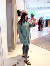 Waffle Bluse Olive