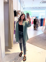 Waffle Bluse Olive