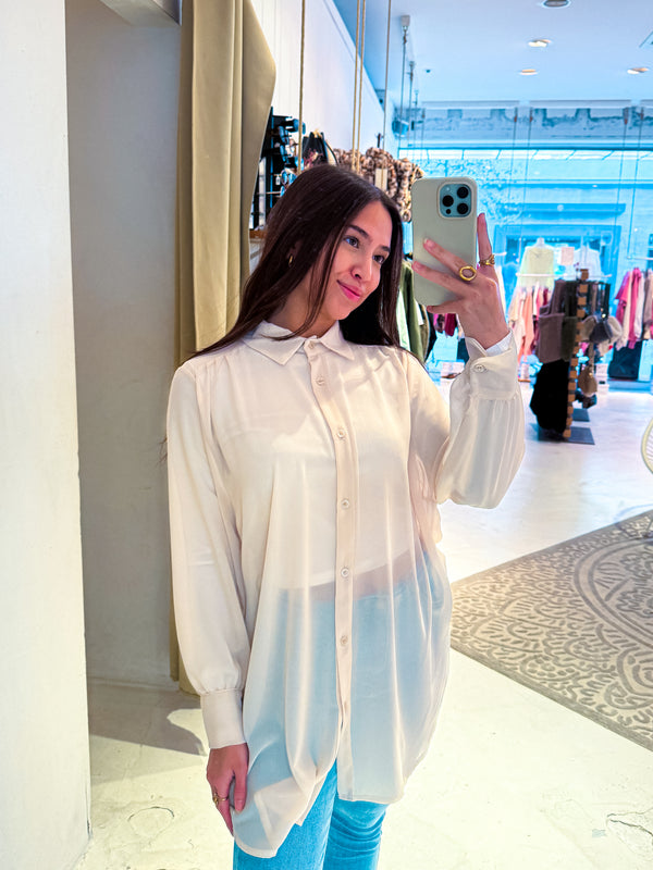 Long Bluse Creme
