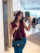 Große Rauten Bag Schwarz