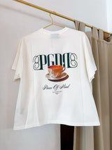 Helena Heavy Oversized Tee Washed Warm White