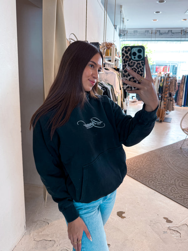 Tessi Oversized Hoodie Vintage Black