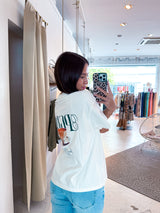 Helena Heavy Oversized Tee Washed Warm White
