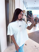 Helena Heavy Oversized Tee Washed Warm White