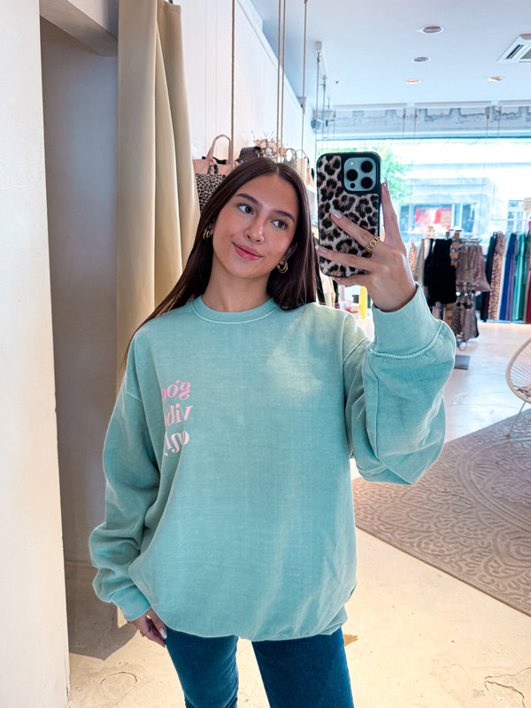 Good Vibes Only Crew Neck Mint