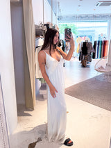 Silky Maxikleid Beige