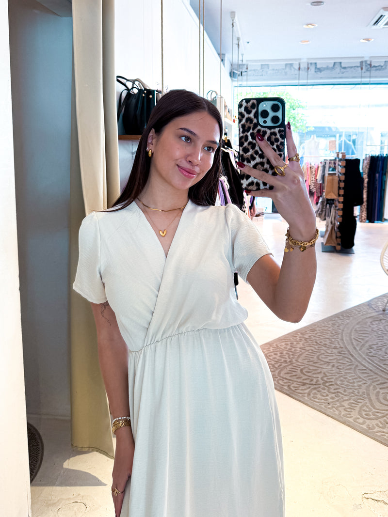 Maxikleid Beige