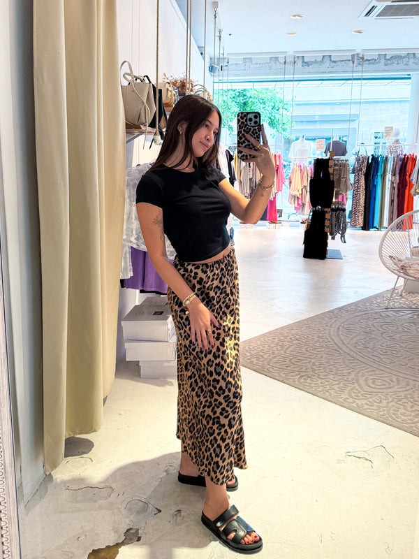 Silky Rock mit Leomuster Camel