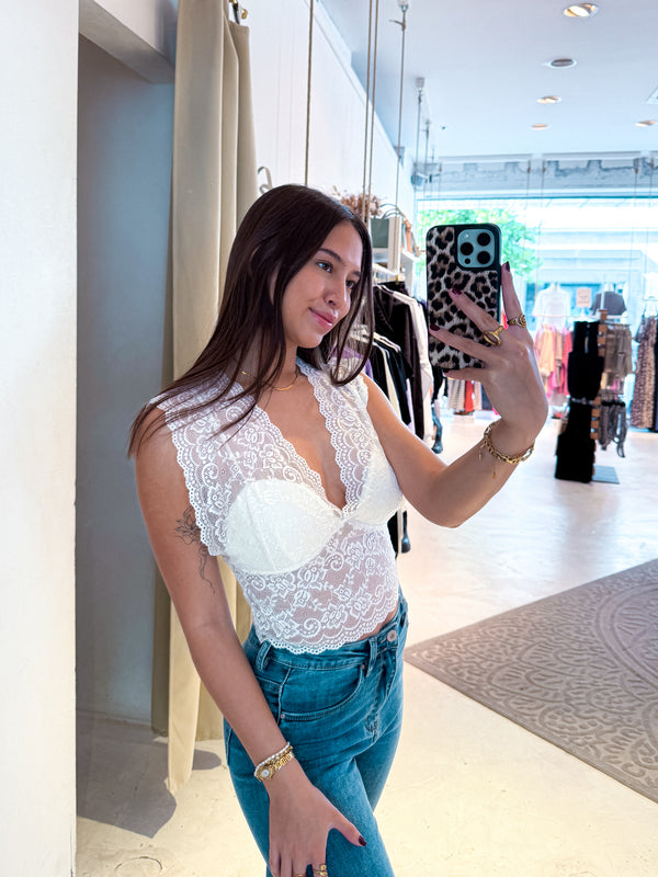 Bralette Weiß