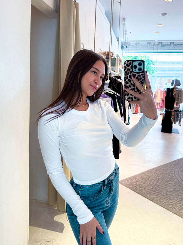 Basic Long Sleeve Weiß
