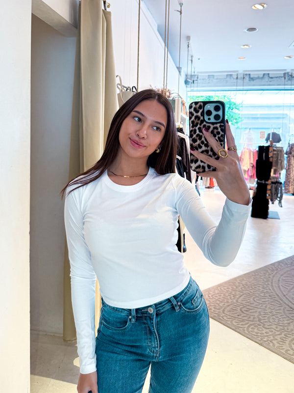 Basic Long Sleeve Weiß