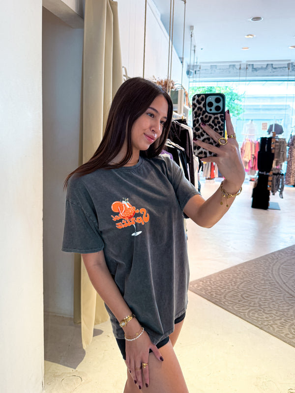 Aperol Tee Dunkelgrau