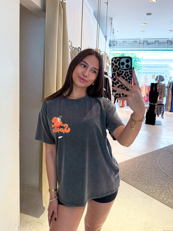 Aperol Tee Dunkelgrau