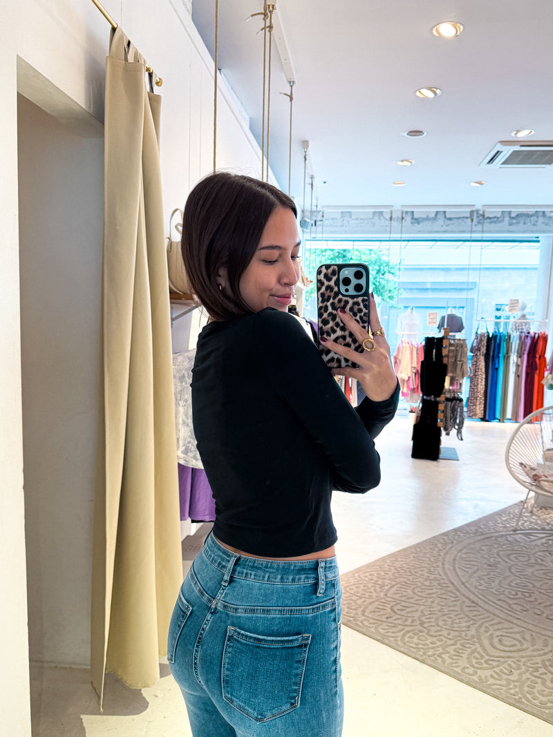 Basic Long Sleeve Schwarz