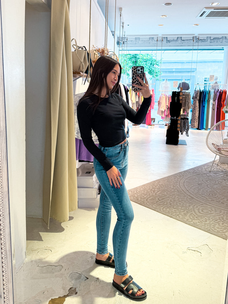 Basic Long Sleeve Schwarz
