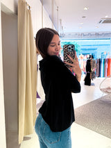 Dünner Strickpullover Schwarz