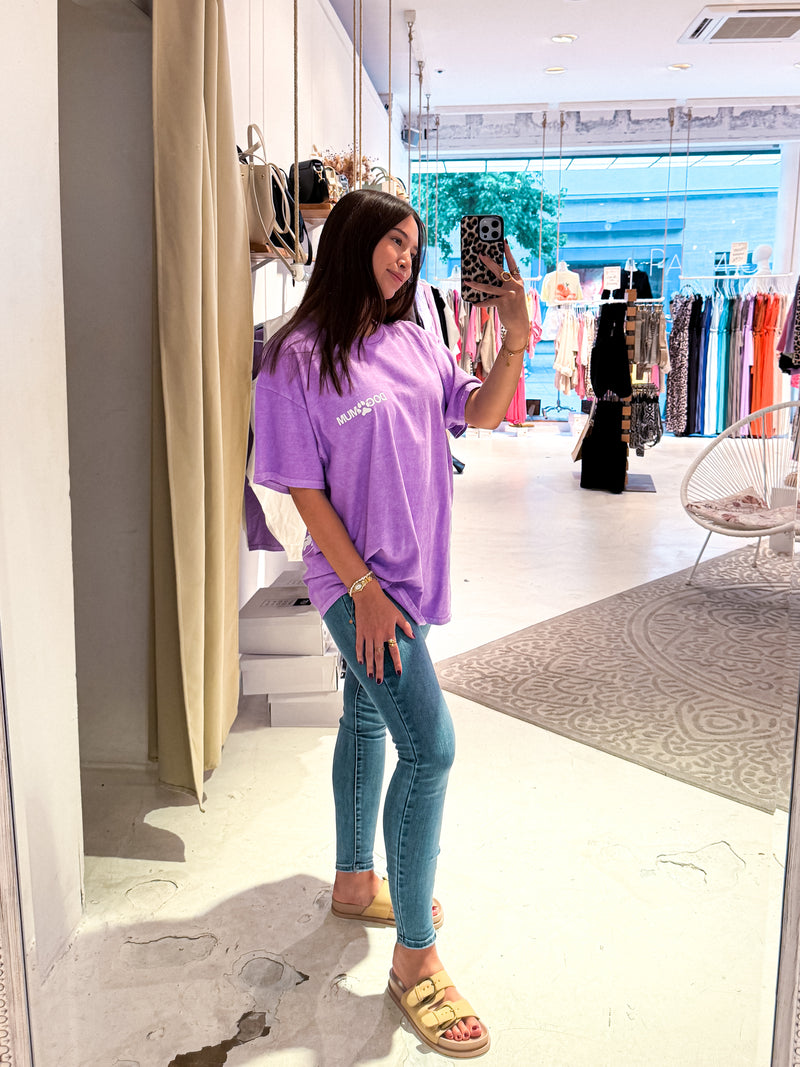 Dog Mum Tee Lila