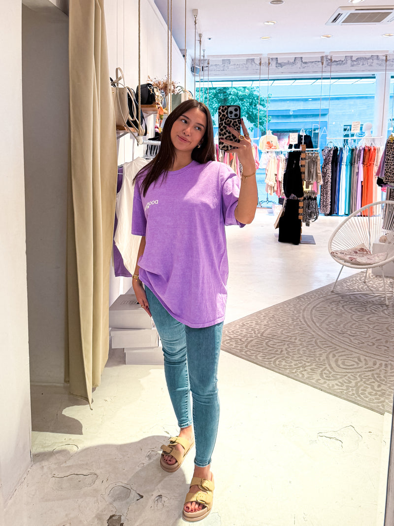 Dog Mum Tee Lila
