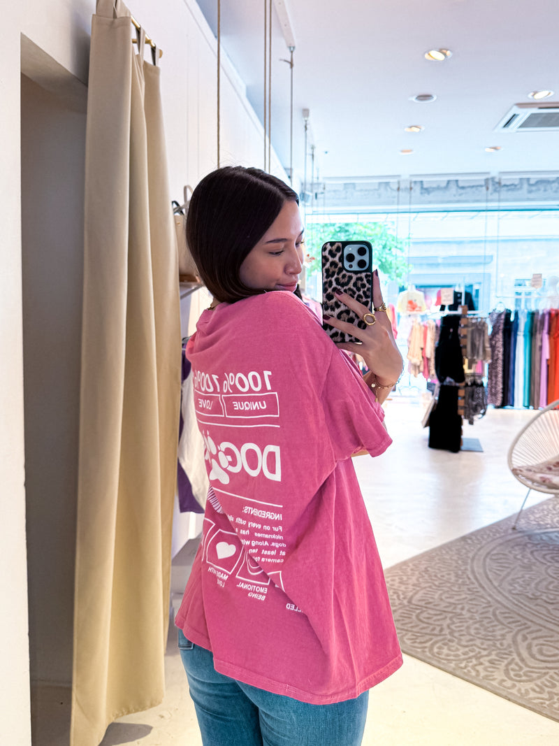 Dog Mum Tee Pink