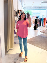 Dog Mum Tee Pink