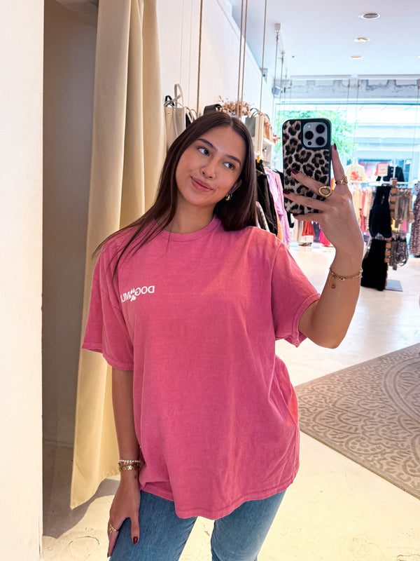Dog Mum Tee Pink