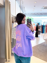 Good Vibes Only Crew Neck Flieder