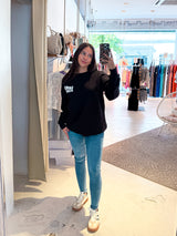 Good Vibes Only Crew Neck Schwarz