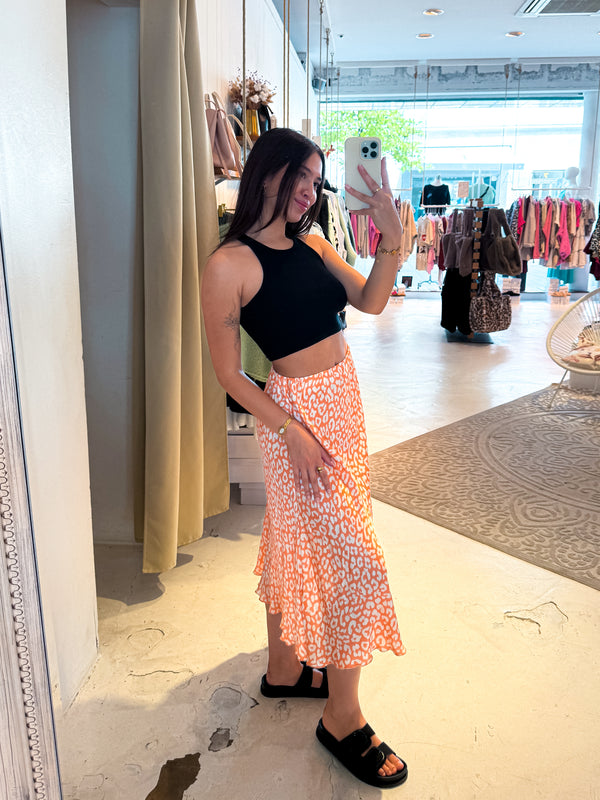 Silky Rock mit Leomuster Peach