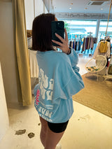 Good Vibes Crew Neck Hellblau