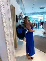 Wickel-Jumpsuit Royalblau
