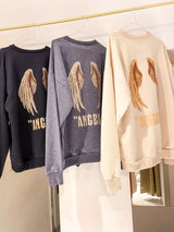 Angels Crew Neck Beige