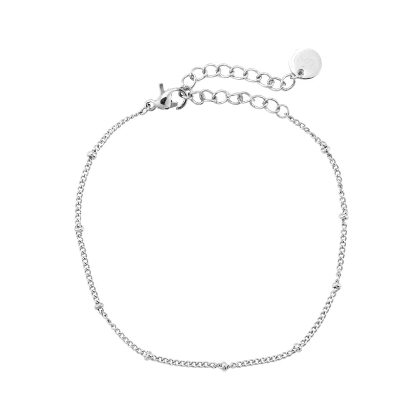 Simple Chic Edelstahl Armband Silber
