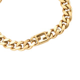 Find Flat Chain Edelstahl Armband Gold