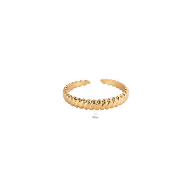 Piper Edelstahl Ring Gold