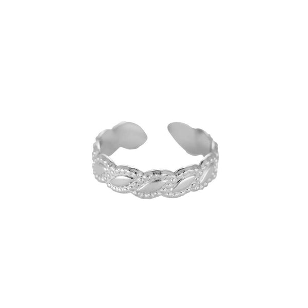 Lizard Edelstahl Ring Silber