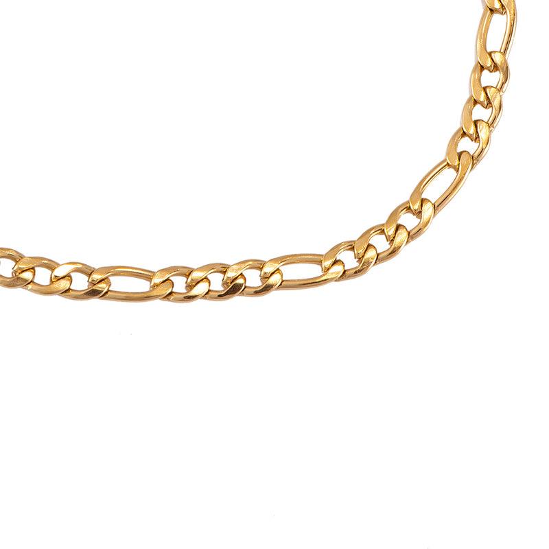 3mm Antonia Edelstahl Armband Gold