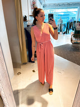 Plissee Jumpsuit Rosa